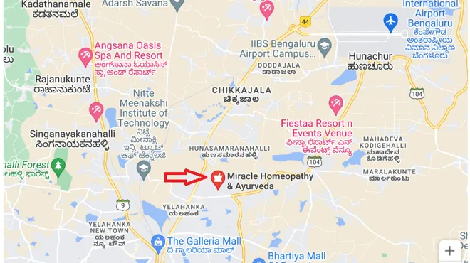 Original Bengaluru map — original website material